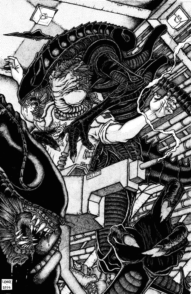 Aliens Colonial Marine Check Point Overrun - Jason Lenox