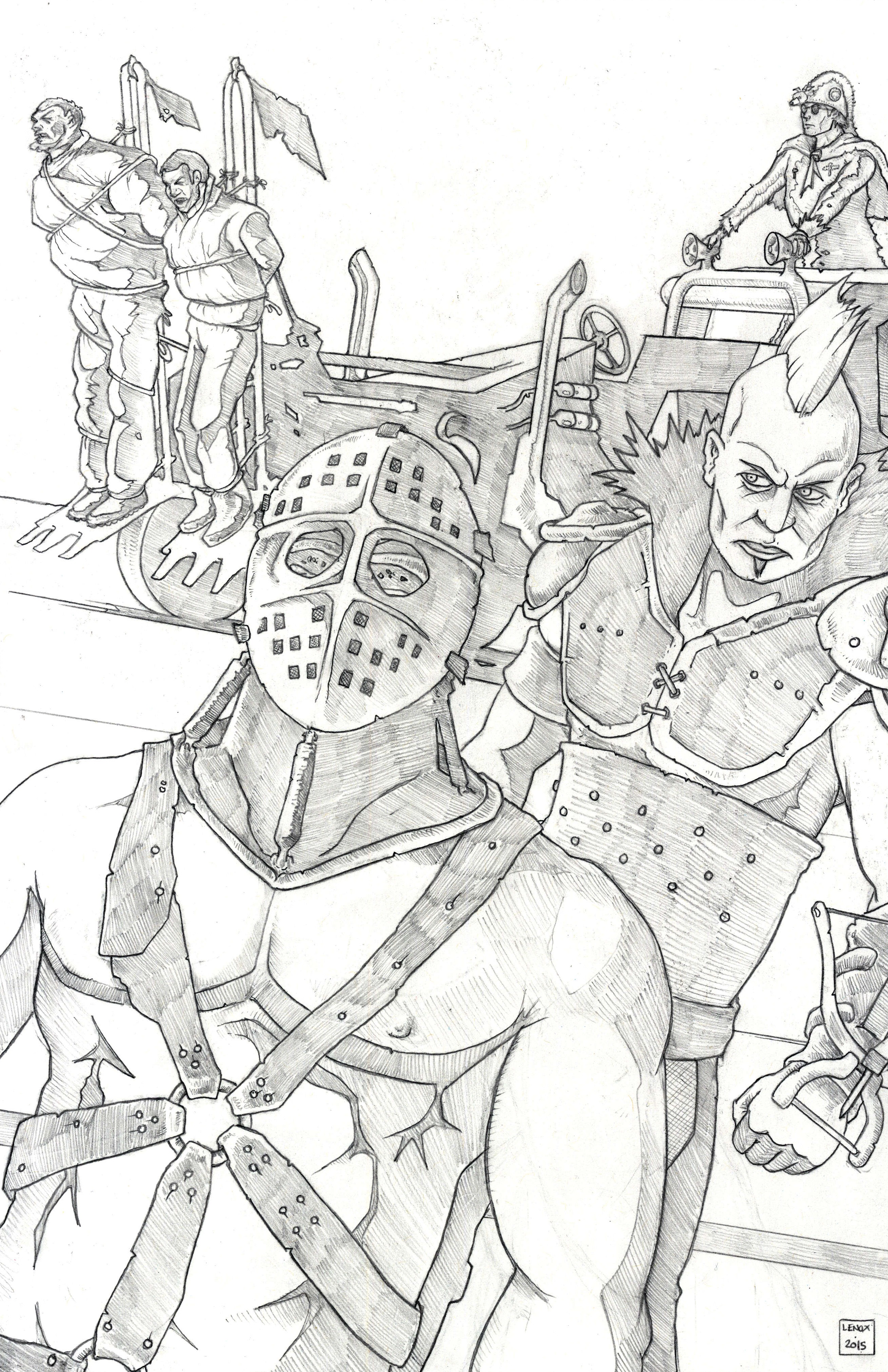 Mad Max 2 The Lord Humungus Final Pencils Jason Lenox